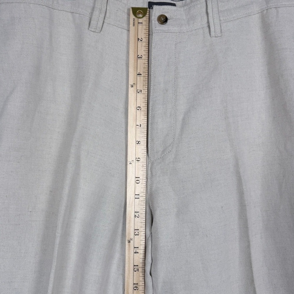St. Johns Bay Mens 38x32 Linen Blend Pants Casual Preppy Wedding Vacation - Picture 7 of 9